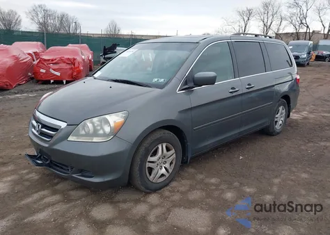 2007 Honda Odyssey Ex-L из США, поврежденный, VIN 5FNRL38797B127584